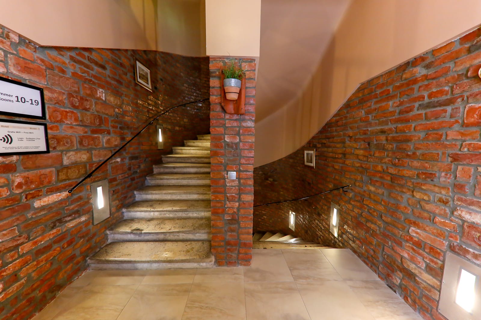 The brick staircase